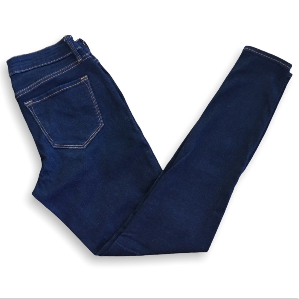 OLD NAVY Dark Wash “Rockstar” Mid-Rise Super Skinny Jeans